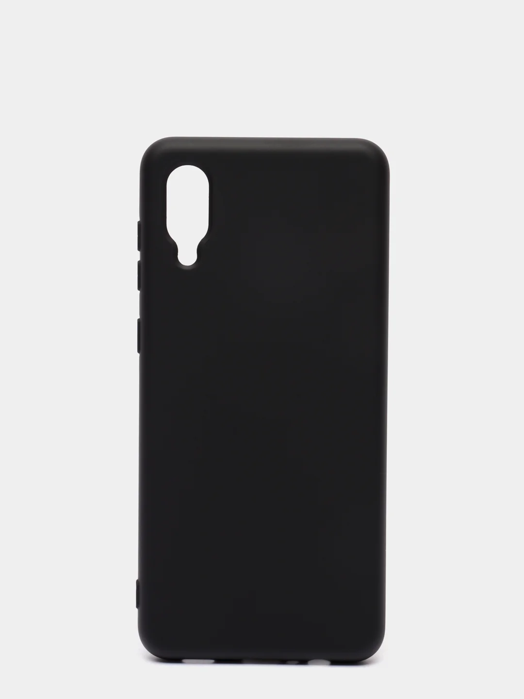 Черный чехол Samsung Galaxy A02, Галакси А02 силиконовый Silicone Cover с закрытым низом