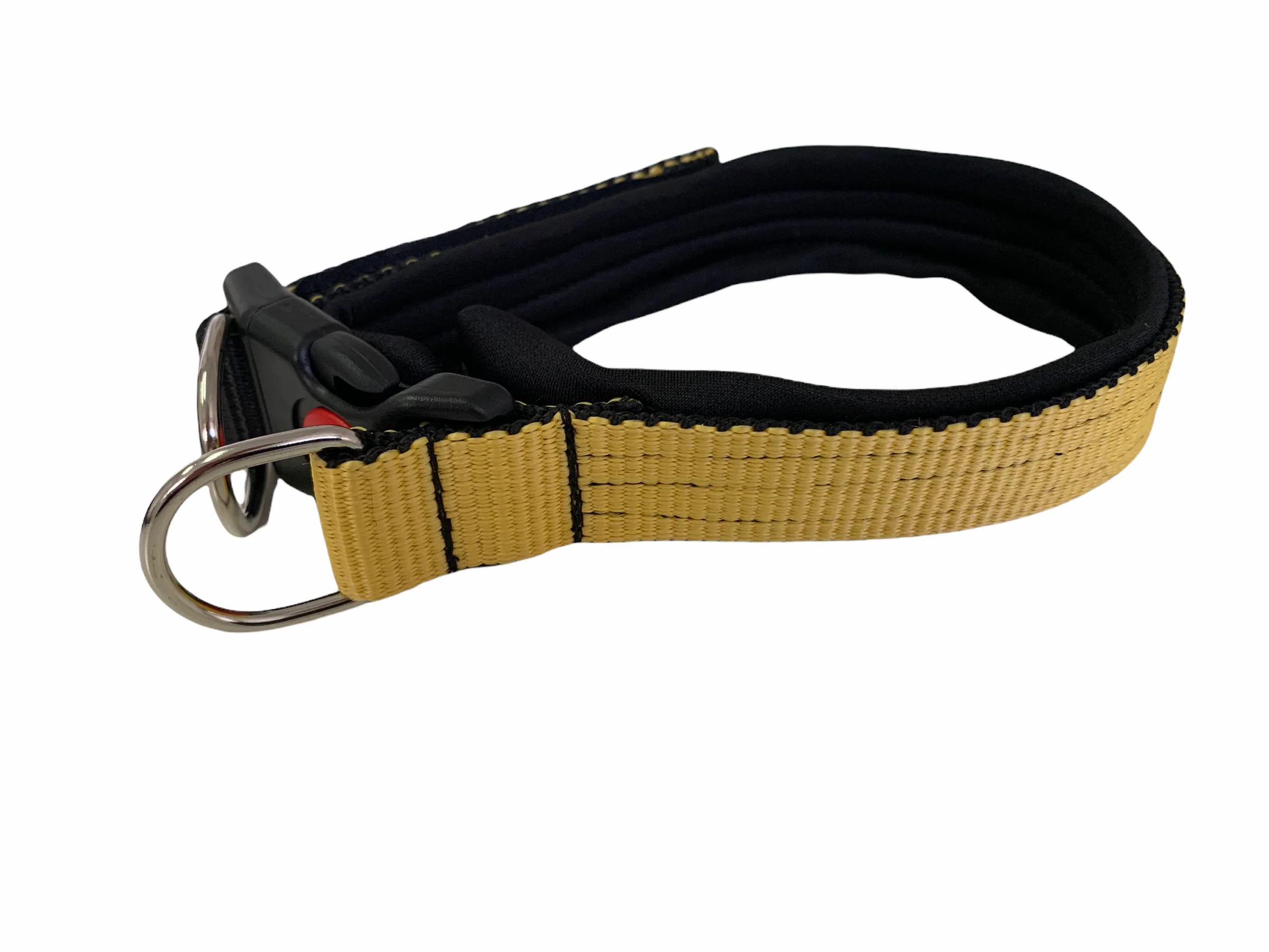 Желтый ошейник Fashion, капрон 25мм STRONG DOG
