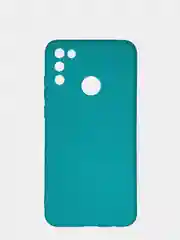 Бирюзовый чехол силиконовый Huawei Honor 9A (Хуавей Хонор 9А), цветной, матовый