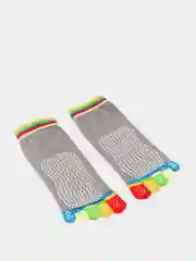 Серый носки короткие, спортивные, для йоги