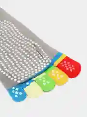 Серый носки короткие, спортивные, для йоги