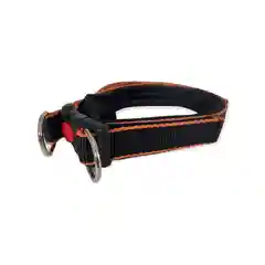Оранжевый ошейник с ручкой Fashion, капрон 25мм STRONG DOG