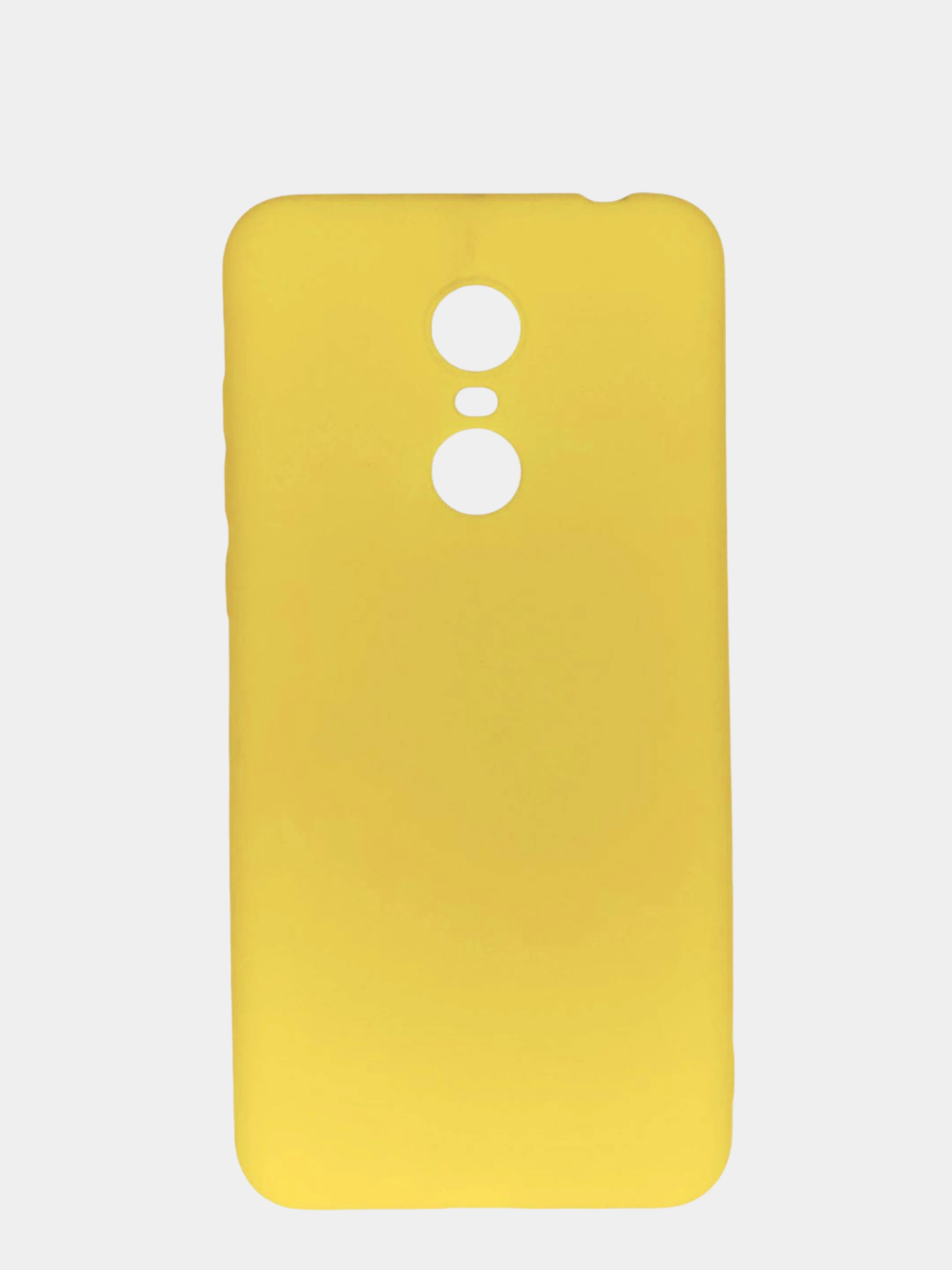 Желтый чехол для Xiaomi Redmi 5 Plus (Сяоми Редми 5 Плюс), силиконовый, цветной, матовый
