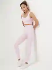 Конфетный костюм спортивный женский в рубчик для йоги и фитнеса