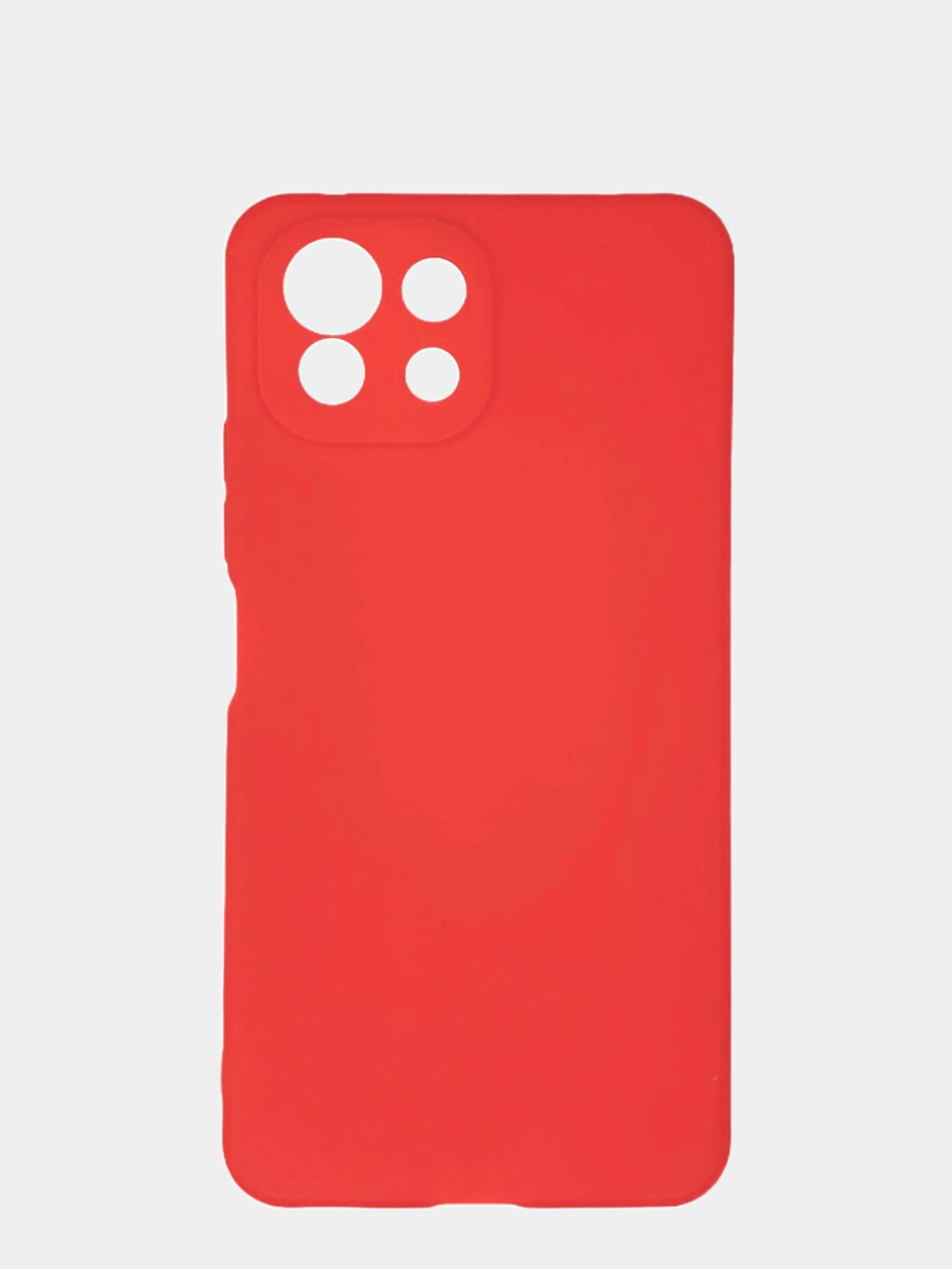Красный чехол Mi 11 Lite, Xiaomi 11 Lite 5G NE, Сяоми 11 Лайт 5G НЕ, силиконовый цветной матовый