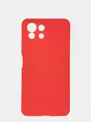 Красный чехол Mi 11 Lite, Xiaomi 11 Lite 5G NE, Сяоми 11 Лайт 5G НЕ, силиконовый цветной матовый