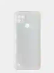 Белый чехол Realme C21 / Реалми С21 цветной, матовый, силиконовый