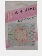 Вишнёвый 3d наклейки для украшения ногтей (в наборе2 листка 6.5см на 5.5 см)