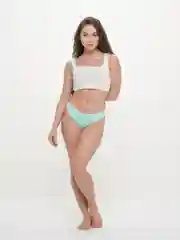 Бирюзовый трусы женские, стринги