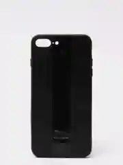 Черный чехол на айфон в стиле Porsche из TPU c вставками из искусственной кожи для iPhone