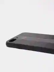 Черный чехол на айфон в стиле Porsche из TPU c вставками из искусственной кожи для iPhone