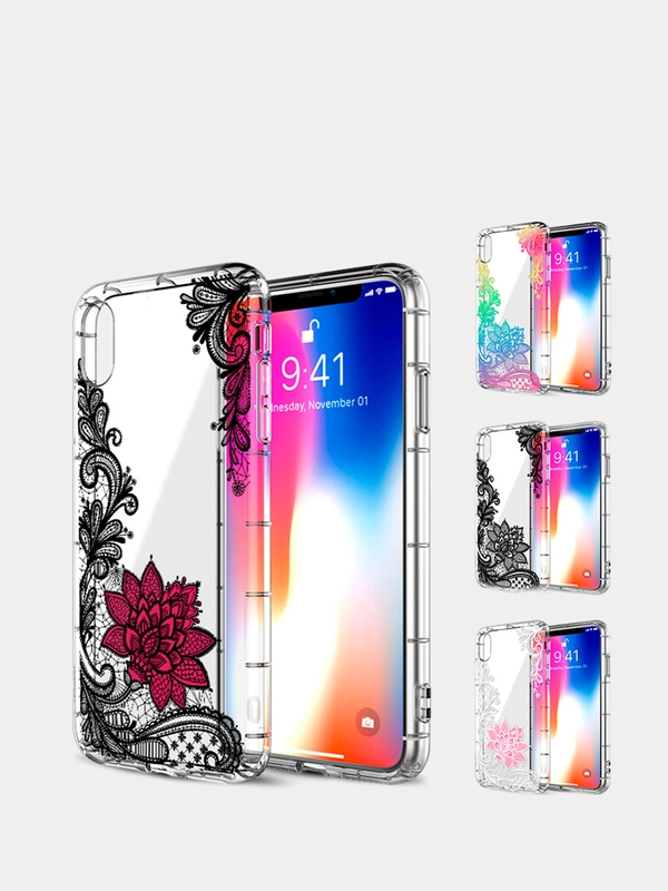 Чехол для iPhone 11 7 / 8 / SE2 / XR / 12 Pro Max прозрачный силиконовый айфон про макс