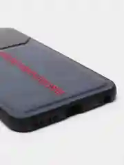 Синий чехол для Айфон кожаный с глянцевым противоударным стекло для iPhone IHaitun