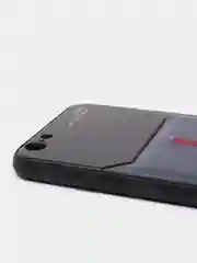 Синий чехол для Айфон кожаный с глянцевым противоударным стекло для iPhone IHaitun