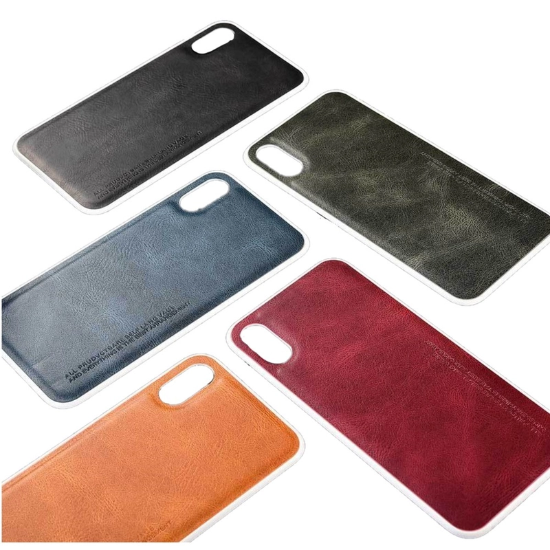 Мягкий чехол для айфон из TPU и кожи для iPhone