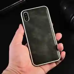 Мягкий чехол для айфон из TPU и кожи для iPhone