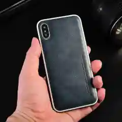 Мягкий чехол для айфон из TPU и кожи для iPhone
