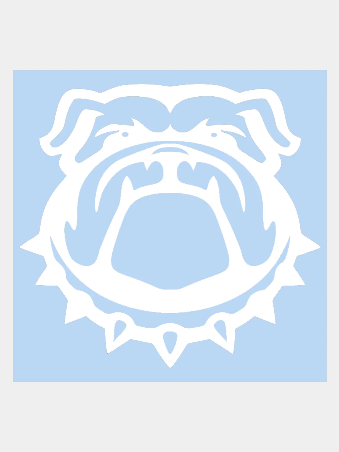 Наклейка на авто "БУЛЬДОГ - BULLDOG" 15х14см