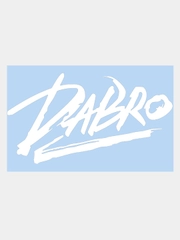 Наклейка на авто "DABRO - ДАБРО" 20х10см