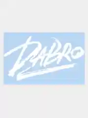 Наклейка на авто "DABRO - ДАБРО" 20х10см