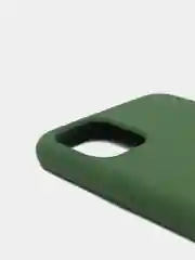 Зеленый силиконовый чехол Iphone с логотипом