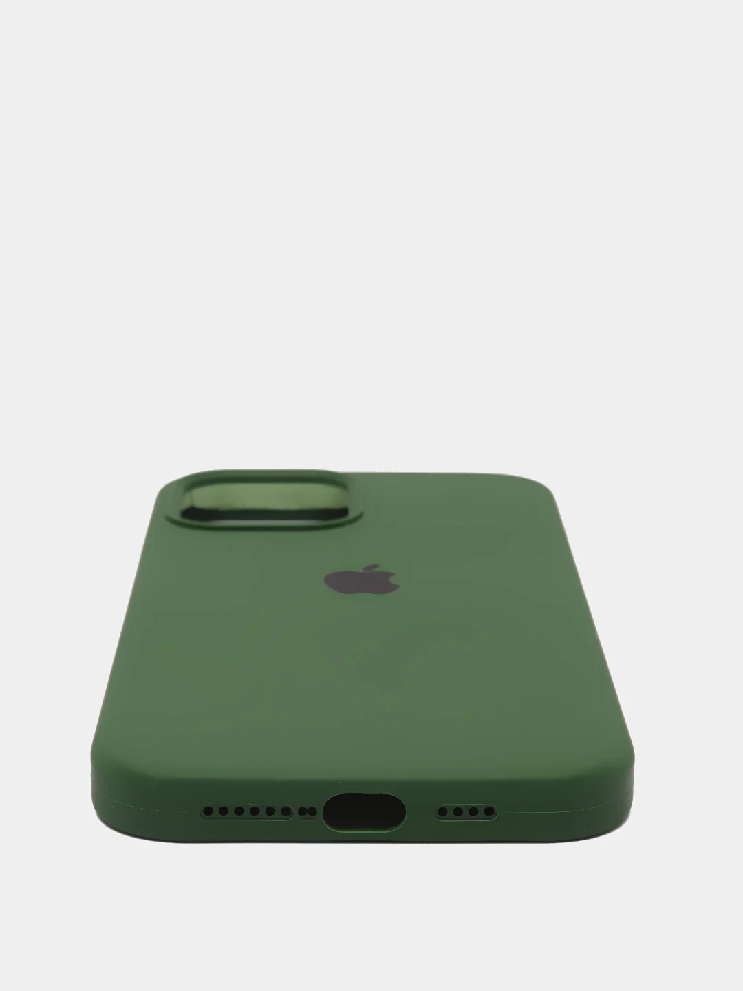 Зеленый силиконовый чехол Iphone с логотипом