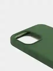 Зеленый силиконовый чехол Iphone с логотипом