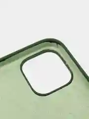 Зеленый силиконовый чехол Iphone с логотипом