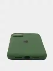 Зеленый силиконовый чехол Iphone с логотипом