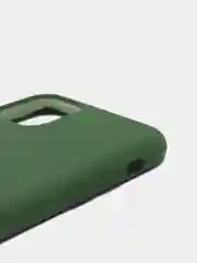 Зеленый силиконовый чехол Iphone с логотипом