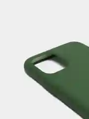 Зеленый силиконовый чехол Iphone с логотипом