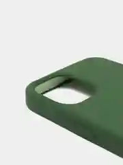 Зеленый силиконовый чехол Iphone с логотипом