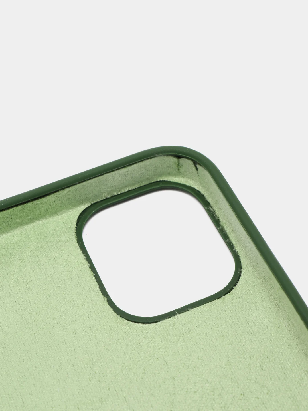 Зеленый силиконовый чехол Iphone с логотипом