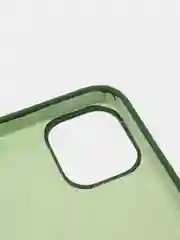 Зеленый силиконовый чехол Iphone с логотипом