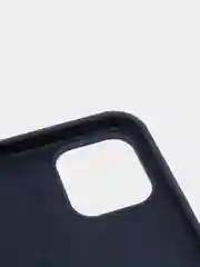 Темно-синий силиконовый чехол Iphone с логотипом