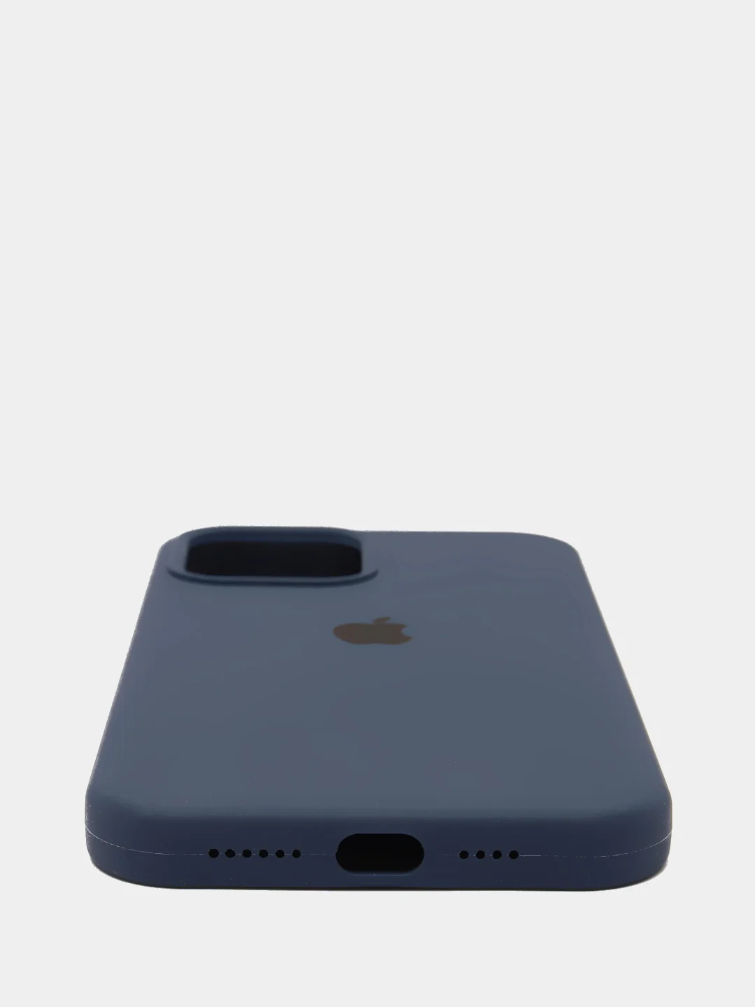 Темно-синий силиконовый чехол Iphone с логотипом