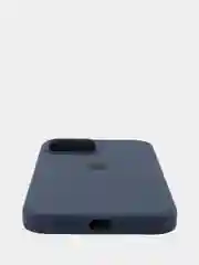 Темно-синий силиконовый чехол Iphone с логотипом