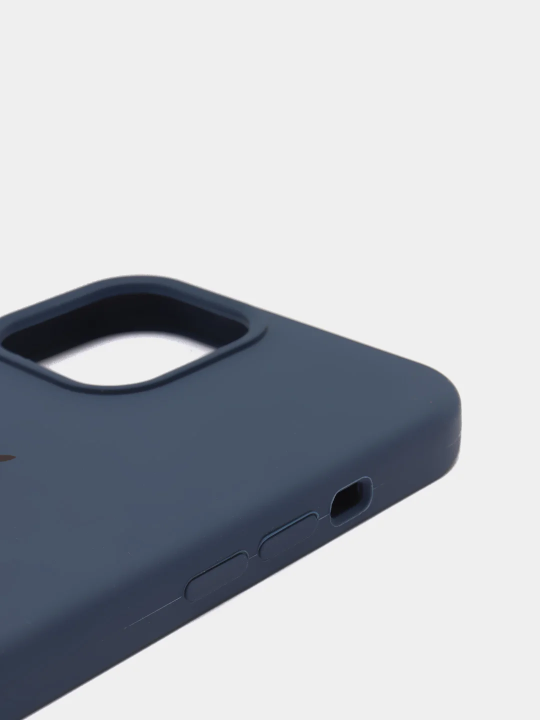 Темно-синий силиконовый чехол Iphone с логотипом