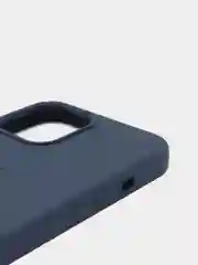 Темно-синий силиконовый чехол Iphone с логотипом