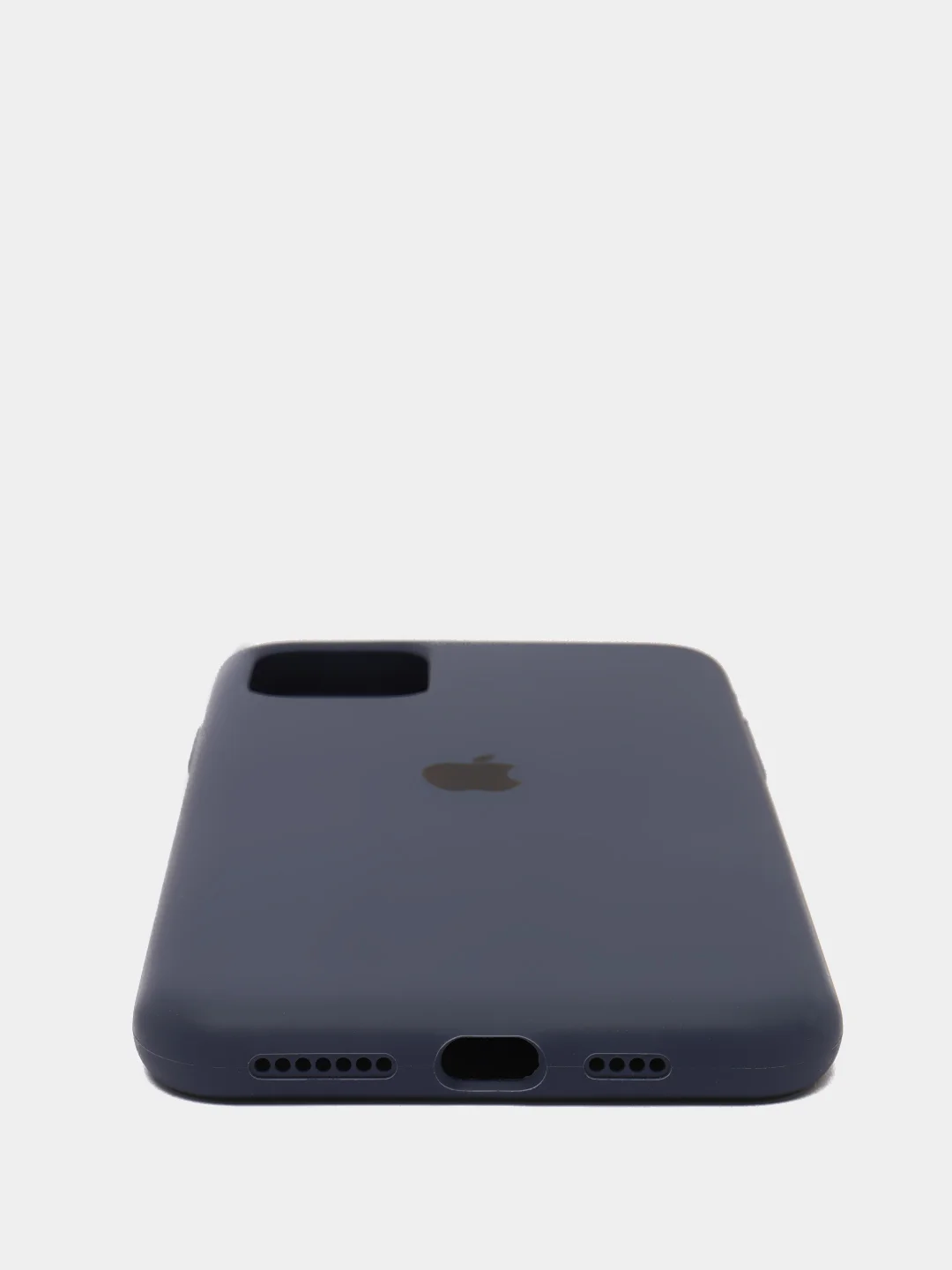 Темно-синий силиконовый чехол Iphone с логотипом