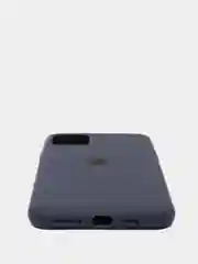 Темно-синий силиконовый чехол Iphone с логотипом
