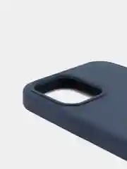 Темно-синий силиконовый чехол Iphone с логотипом