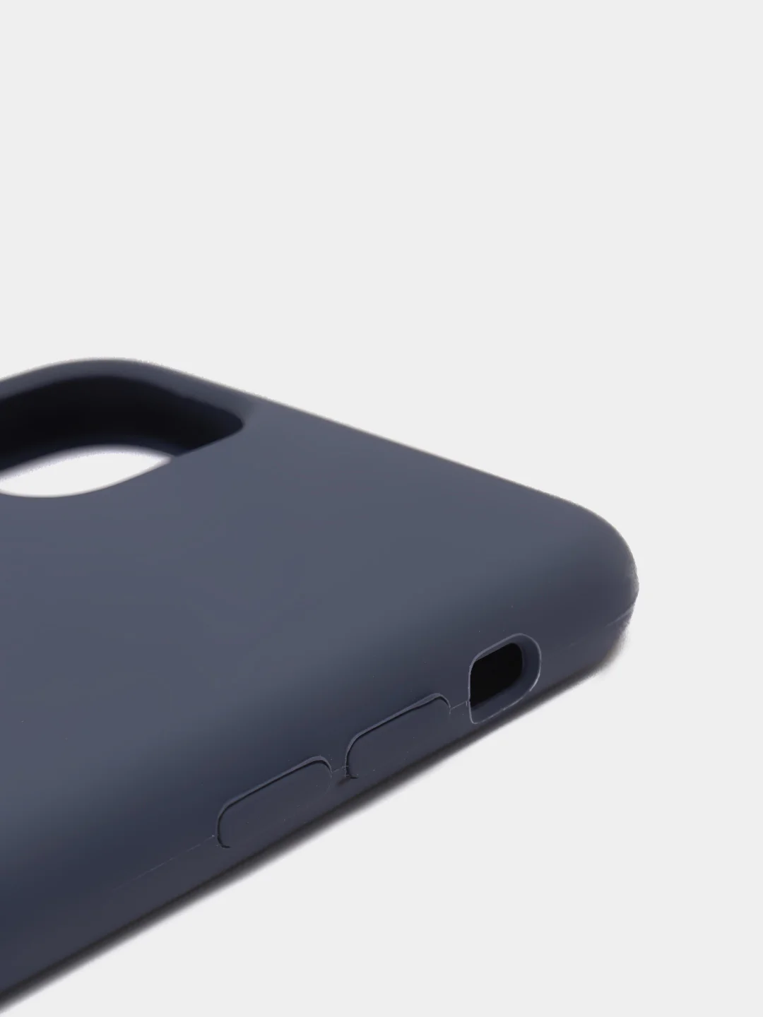 Темно-синий силиконовый чехол Iphone с логотипом