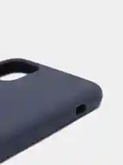 Темно-синий силиконовый чехол Iphone с логотипом
