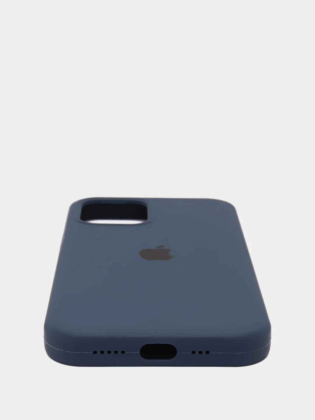 Темно-синий силиконовый чехол Iphone с логотипом