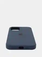 Темно-синий силиконовый чехол Iphone с логотипом