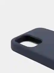 Темно-синий силиконовый чехол Iphone с логотипом