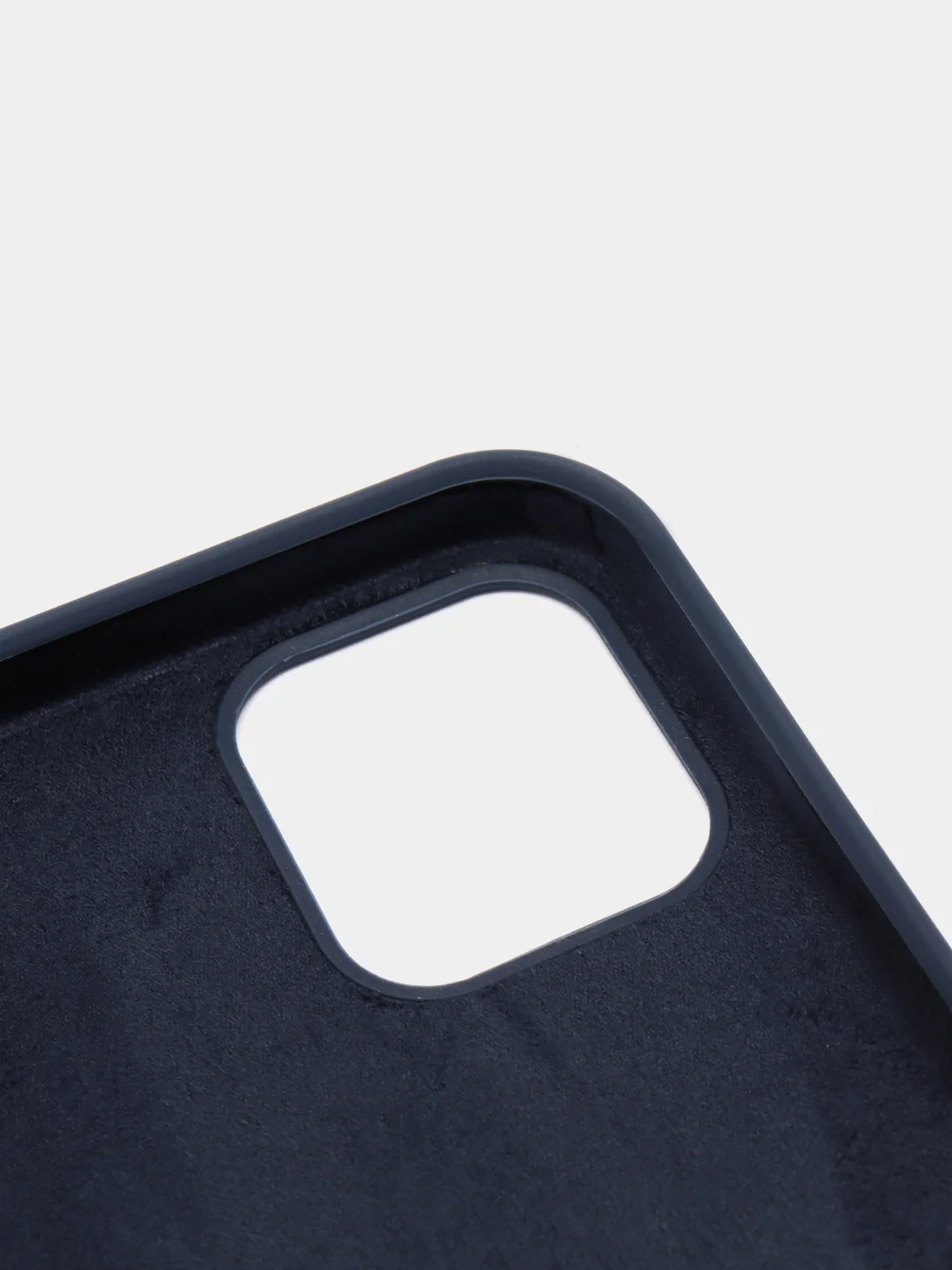 Темно-синий силиконовый чехол Iphone с логотипом