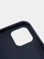 Темно-синий силиконовый чехол Iphone с логотипом