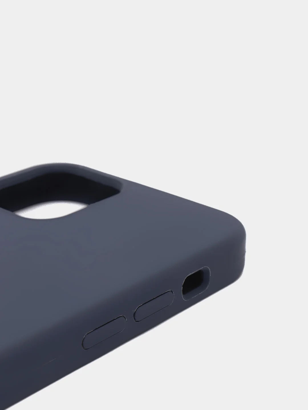 Темно-синий силиконовый чехол Iphone с логотипом